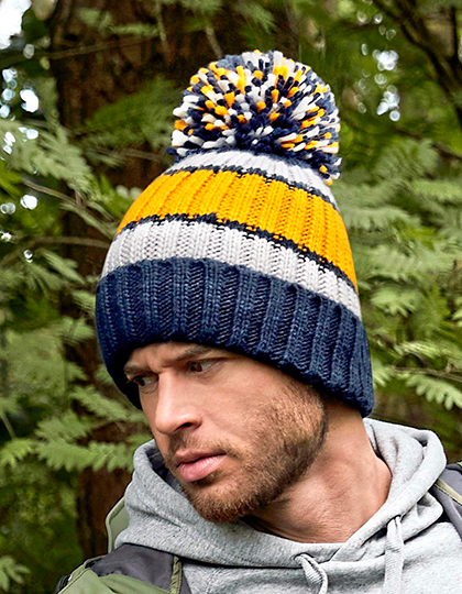 Beechfield CB392 Czapka zimowa Hygge Striped Beanie