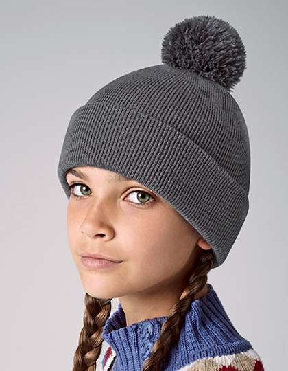 Beechfield CB426B Dziecięca czapka zimowa Junior Original Pom Pom Beanie 