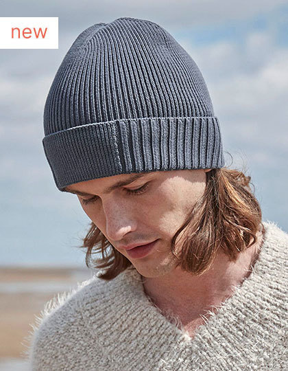 Beechfield CB438N Czapka zimowa Organic Cotton Engineered Patch Beanie