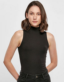 Build Your Brand BY235 Body damskie z golfem Ladies Sleeveless Turtleneck Body