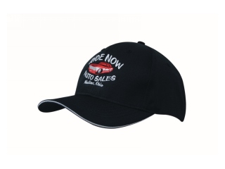 Headwear Professionals - 4009 Czapka z daszkiem typu sandwich - oddychający Poly Twill