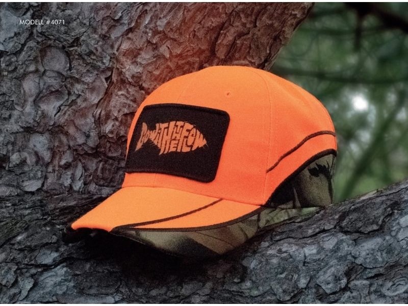 Czapka z daszkiem Headwear Professionals Top 10 - Headwear 4071 Czapka z daszkiem - The Hunter - luminescencyjna + wstawki kamuflaż w daszku i koronie luminescencyjna czapka myśliwska - wstawki kamuflaż