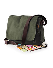 Quadra QD610 - Torba na ramię Vintage Canvas Despatch Bag 