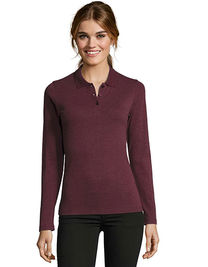 Koszulka polo SOL'S - L02083 Women´s Long-Sleeve Piqué Polo Shirt Perfect 