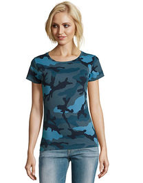 Koszulka SOL'S - L134 Women´s Camo T-Shirt 