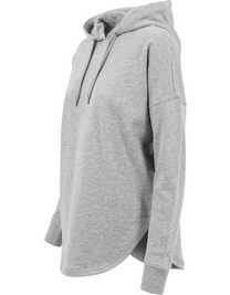 Build Your Brand Bluza damska z kapturem i zaokrąglonym dołem Ladies´ Oversized Hoody