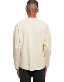Build Your Brand Bluza klasyczna Oversized Cut On Sleeve Longsleeve 