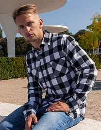 Build Your Brand BY031 Koszula flanelowa Checked Flannel Shirt