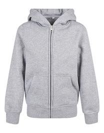 Build Your Brand BY188 Dziecięca rozpinana bluza z kapturem Kids´ Organic Basic Zip Hoody