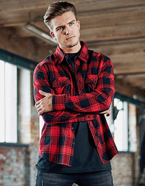 Build Your Brand BYB4002 Koszula flanelowa Check Shirt