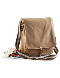 Quadra QD611 - Torba na ramię Vintage Canvas Messenger